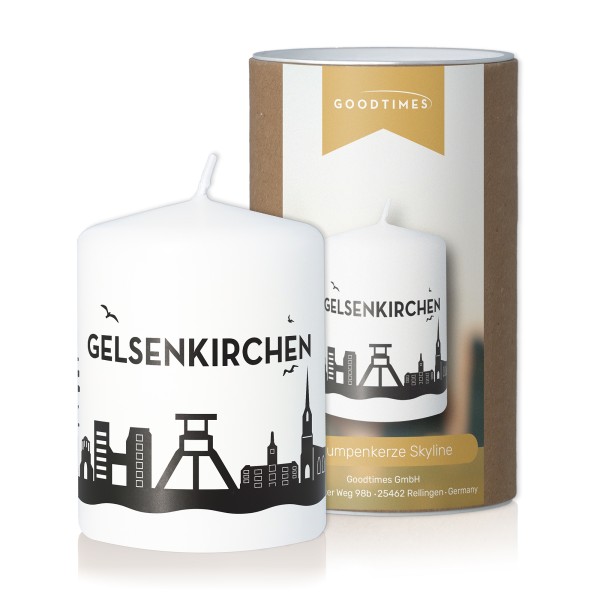 Goodtimes Stumpenkerze Skyline Gelsenkirchen