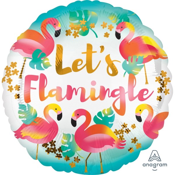 Anagram Folienballon "Let's Flamingle" 43cm/17"