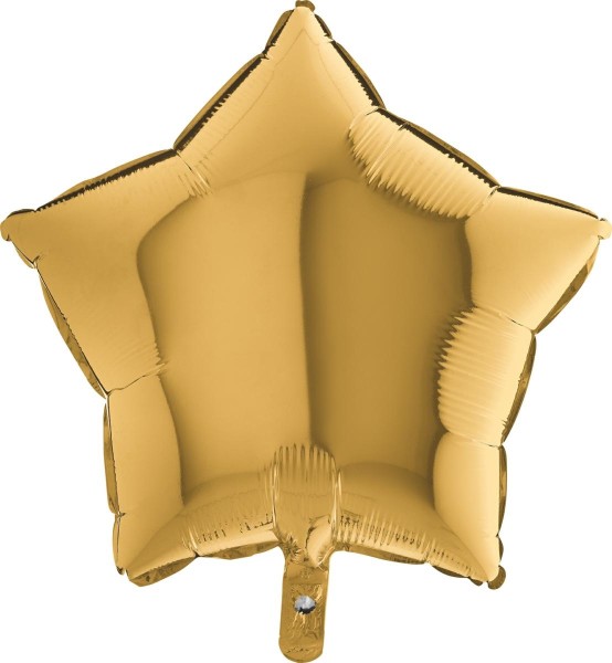 Grabo Folienballon Star Gold 45cm/18" (unverpackt)