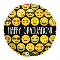 Betallic Folienballon Emoji Graduation 45cm/18"  Betallic Folienballon Emoji Graduation 45cm/18"