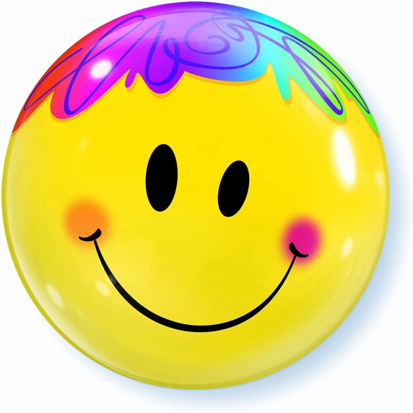 Qualatex Bubble Bright Smile Face 55cm/22"