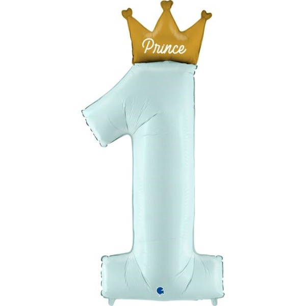 Grabo Folienballon My 1st Birthday Prince 117cm/46"