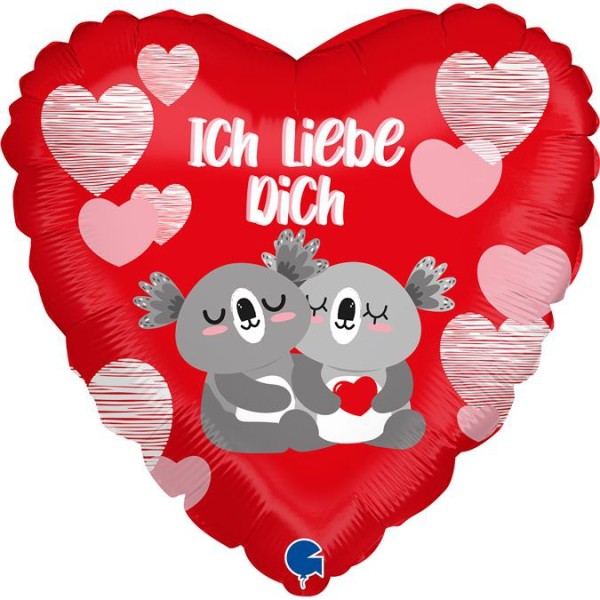 Grabo Folienballon Ich liebe dich Koala 45cm/18"