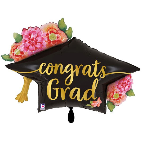Betallic Folienballon XXL Watercolor Floral Grad Hat 100cm/41"