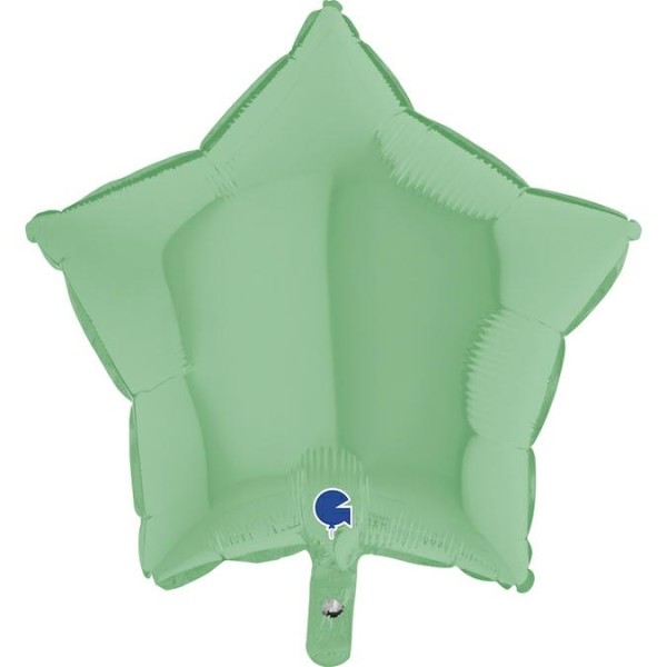Grabo Folienballon Star Matte Green 45cm/18" (unverpackt)