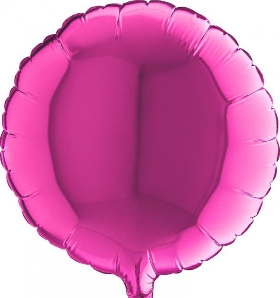 Grabo Folienballon Round Magenta 23cm/9" (unverpackt)