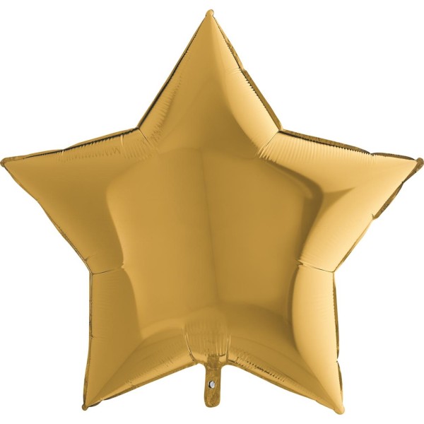Grabo Folienballon Star Gold 90cm/36" (unverpackt)