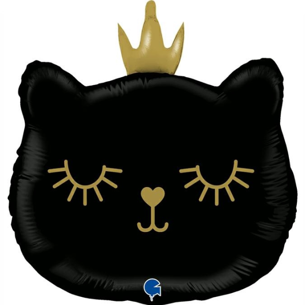 Grabo Folienballon Cat Princess - Black 66cm/26"