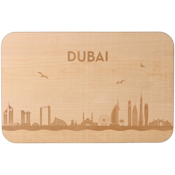 Goodtimes Frühstücksbrett Skyline Dubai 23cm x 15cm x 1cm