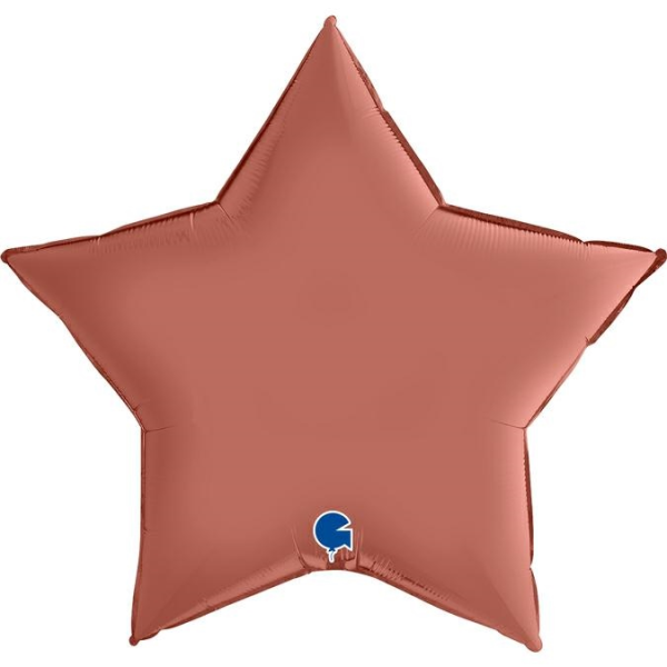 Grabo Folienballon Star Satin Roségold 90cm/36"