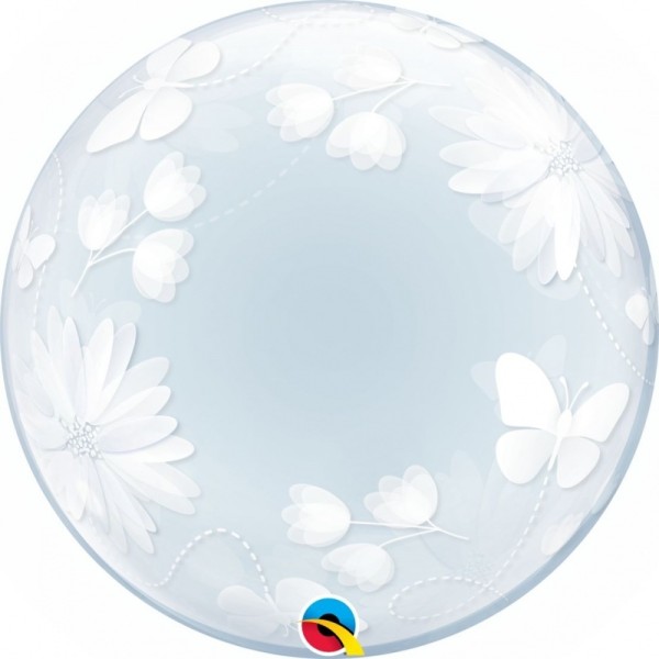 Qualatex Deco Bubble Butterflies & Flowers 50cm/20"