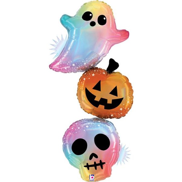 Betallic Folienballon XXL Opal Pastel Halloween Trio 105cm/41"