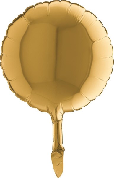 Grabo Folienballon Rund Gold 23cm/9"