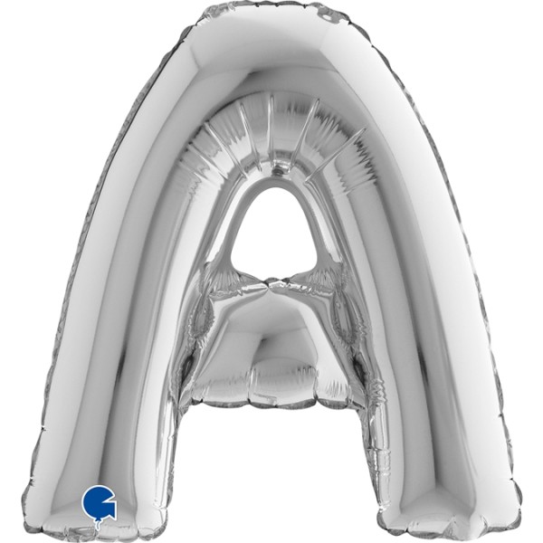 Grabo Folienballon Buchstabe A Silver 35cm/14"