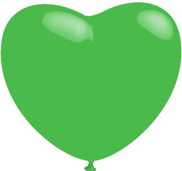 BWS Latexballon Pastel Grün Heart 43cm/17" 100 Stück