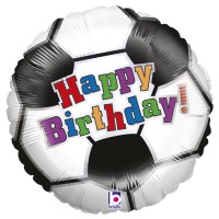 Betallic Folienballon Soccer Ball Birthday 45cm/18"  Betallic Folienballon Soccer Ball Birthday 45cm/18"