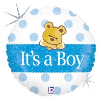 Betallic Folienballon It`s a Boy Holo 45cm/18"  Betallic Folienballon It`s a Boy Holo 45cm/18"
