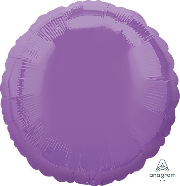 Anagram Folienballon Rund Spring Lilac 45cm/18" (unverpackt)