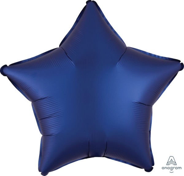 Anagram Folienballon Stern Satin Luxe Navy 50cm/20" (unverpackt)