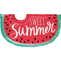 Betallic Folienballon Summer Watermelon 89cm / 35''  Betallic Folienballon Summer Watermelon 89cm / 35''