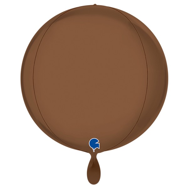 Grabo Folienballon Globe Satin Chocolate 4D 38cm/15"