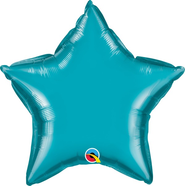 Qualatex Folienballon Stern Turquoise 50cm/20" (unverpackt)