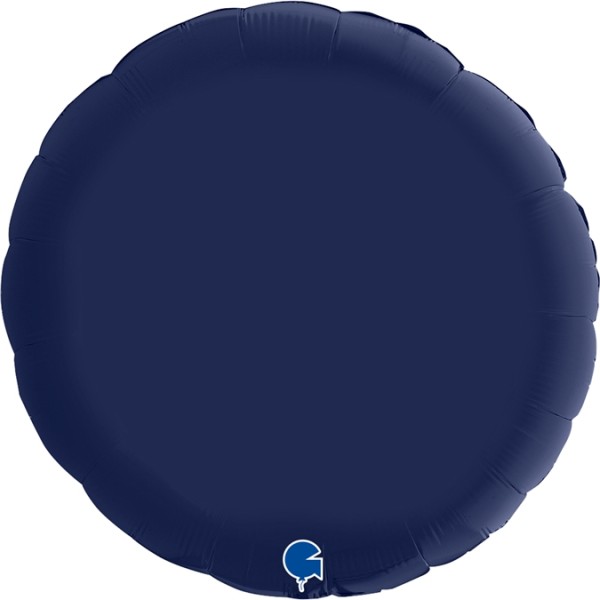 Grabo Folienballon Rund Satin Blue Navy 90cm/36"