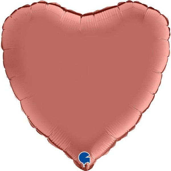 Grabo Folienballon Heart Satin Roségold 45cm/18"