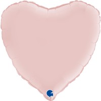 Grabo Folienballon Heart Satin Pastel Pink 45cm/18" (unverpackt)  Grabo Folienballon Heart Satin Pastel Pink 45cm/18" (unverpackt)