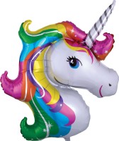 Anagram Folienballon SuperShape Rainbow Unicorn 83cm/33"  Anagram Folienballon SuperShape Rainbow Unicorn 83cm/33"