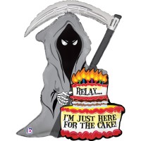 Betallic Folienballon Shape Grim Reaper 90cm/35"  Betallic Folienballon Shape Grim Reaper 90cm/35"