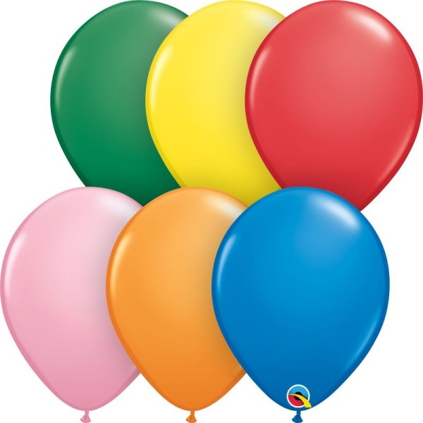 Qualatex Latexballon Solid Assortment Standard 40cm/16" 50 Stück