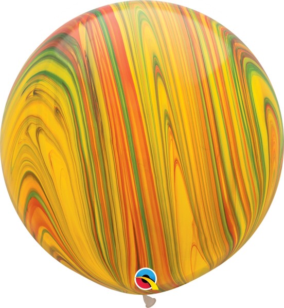 Qualatex Latexballon Traditional SuperAgate 75cm/30" 2 Stück