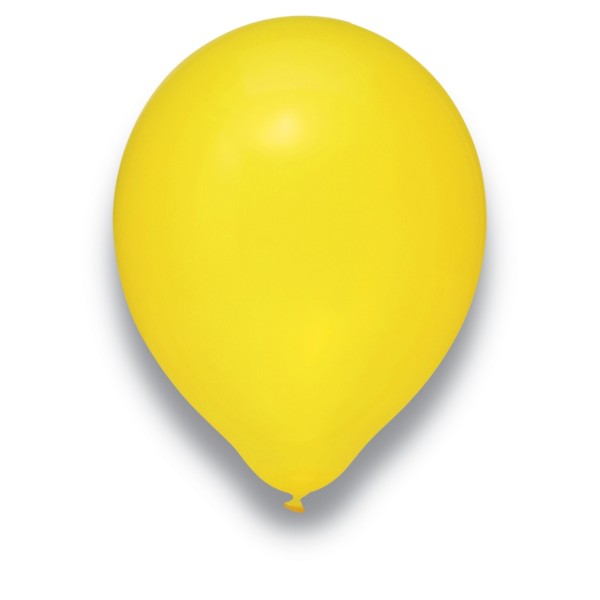 Globos Luftballons Kristall Gelb Naturlatex 30cm/12" 100er Packung