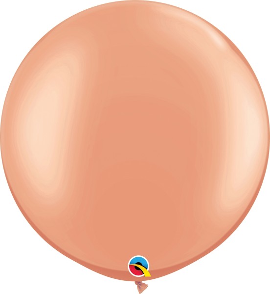 Qualatex Latexballon Metallic Roségold 75cm/30" 2 Stück