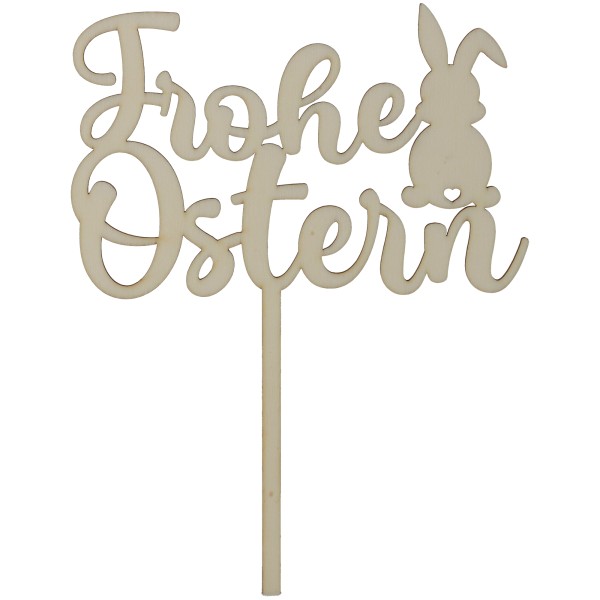 Goodtimes Cake Topper "Frohe Ostern" Holz