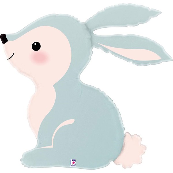 Betallic Folienballon XXL Woodland Blue Bunny 80cm/31"