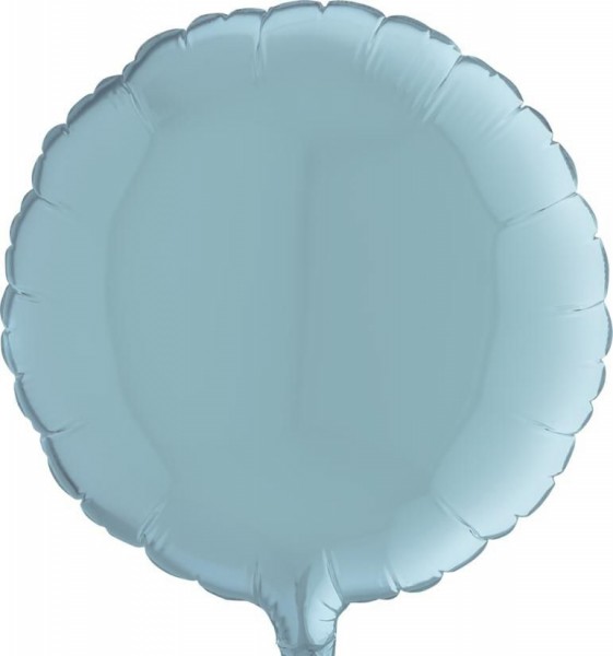 Grabo Folienballon Round Pastel Blue 23cm/9" (unverpackt)