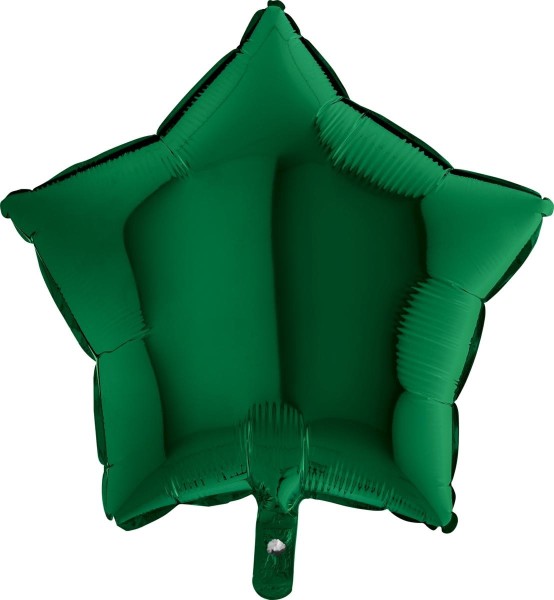 Grabo Folienballon Star Dark Green 45cm/18" (unverpackt)