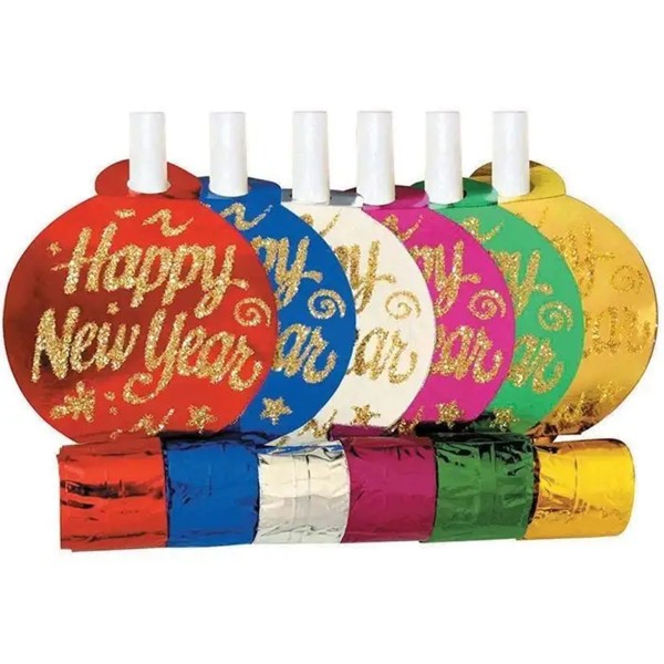 Creative Tröten New Year Bunt 6 Stück
