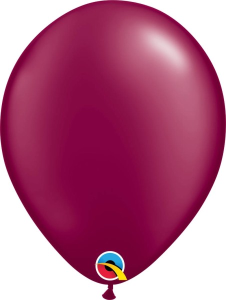 Qualatex Latexballon Solid Radiant Pearl Burgundy 28cm/11" 25 Stück