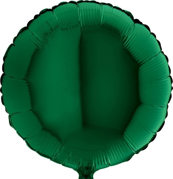 Grabo Folienballon Solid Rund Dark Green 45cm/18" (unverpackt)