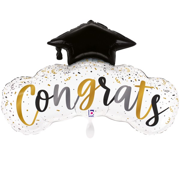 Betallic Folienballon Congrats Confetti Grad 100cm/40"