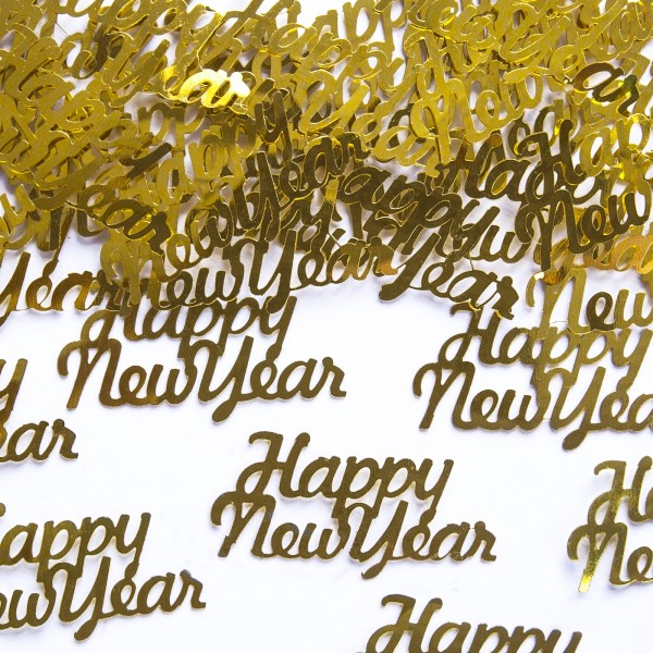 PartyDeco Konfetti Happy New Year gold 3g