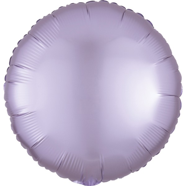 Anagram Folienballon Rund Satin Luxe Pastel Lilac 45cm/18" (unverpackt)