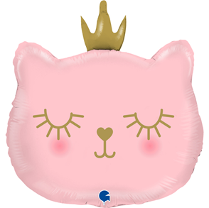 Grabo Folienballon Cat Princess Rosa 65cm/26"