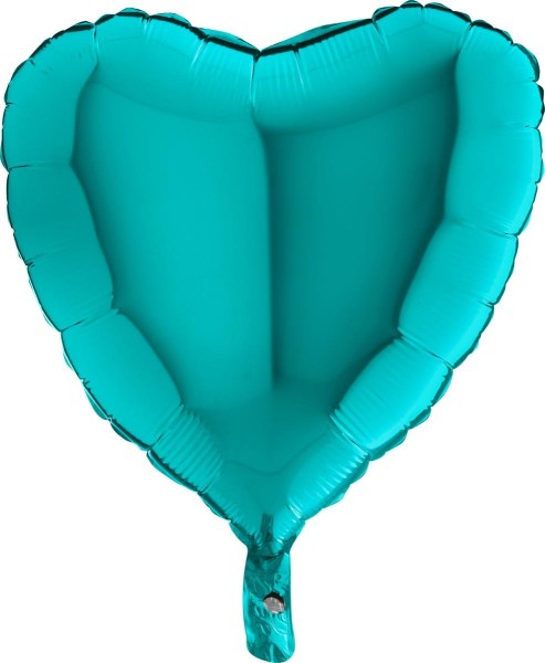 Grabo Folienballon Heart Tiffany 45cm/18" (unverpackt)