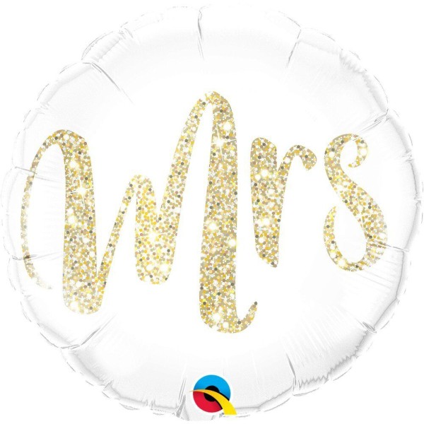Qualatex Folienballon "Mrs" Gold 45cm/18"