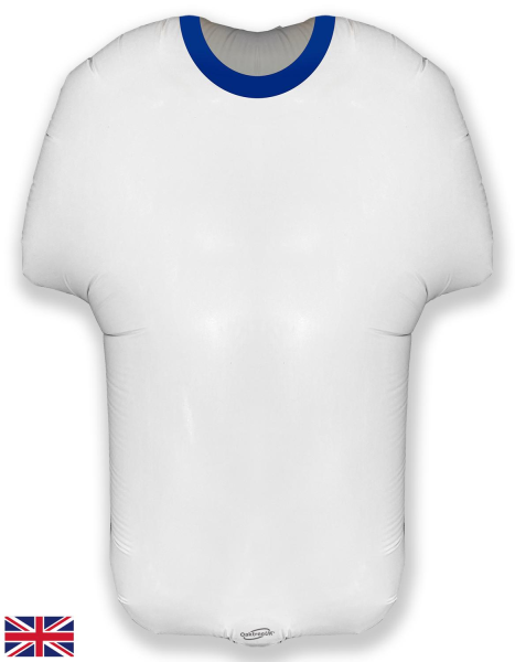 Goodtimes Folienballon Sports Shirt White/Blue 24inch