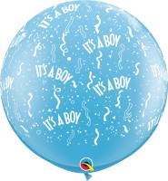 Qualatex Latexballon Standard It's A Boy Pale Blue 90cm/3' 2 Stück  Qualatex Latexballon Standard It's A Boy Pale Blue 90cm/3' 2 Stück